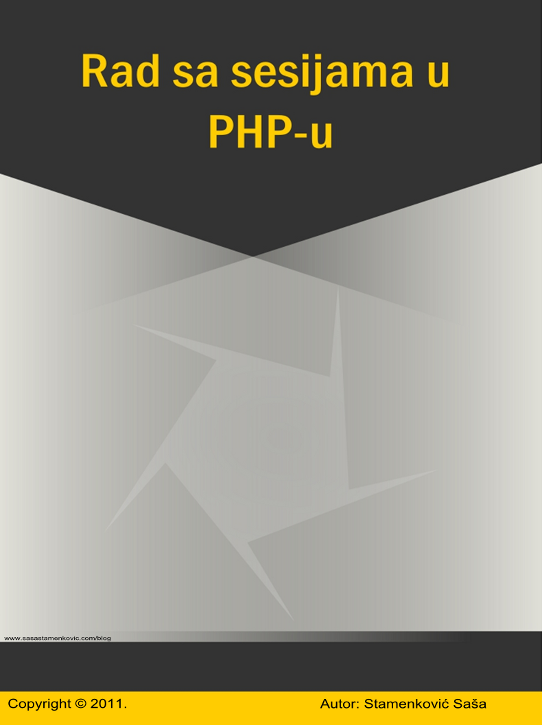 Rad sa sesijama u PHP - u icon